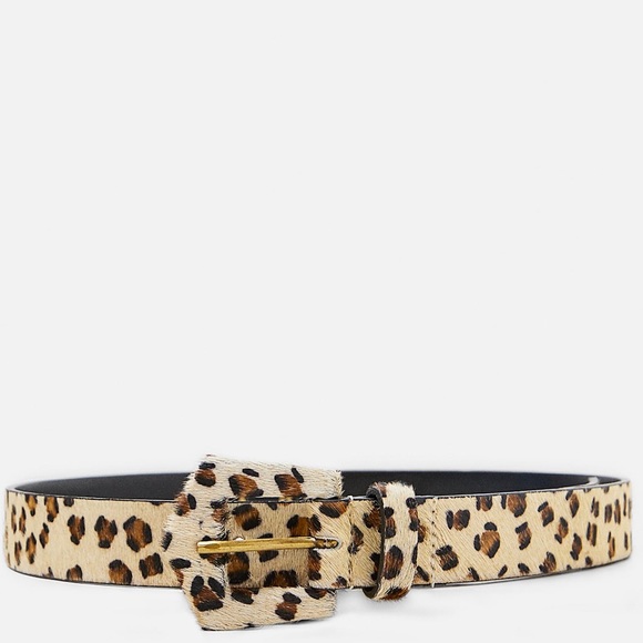 zara leopard belt